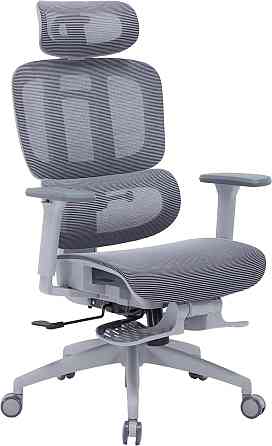 Крісло офісне Officepro Skyline Footrest Gray/Dark Gray (OC750-G-DG-DG) ( 27540 ) Харків