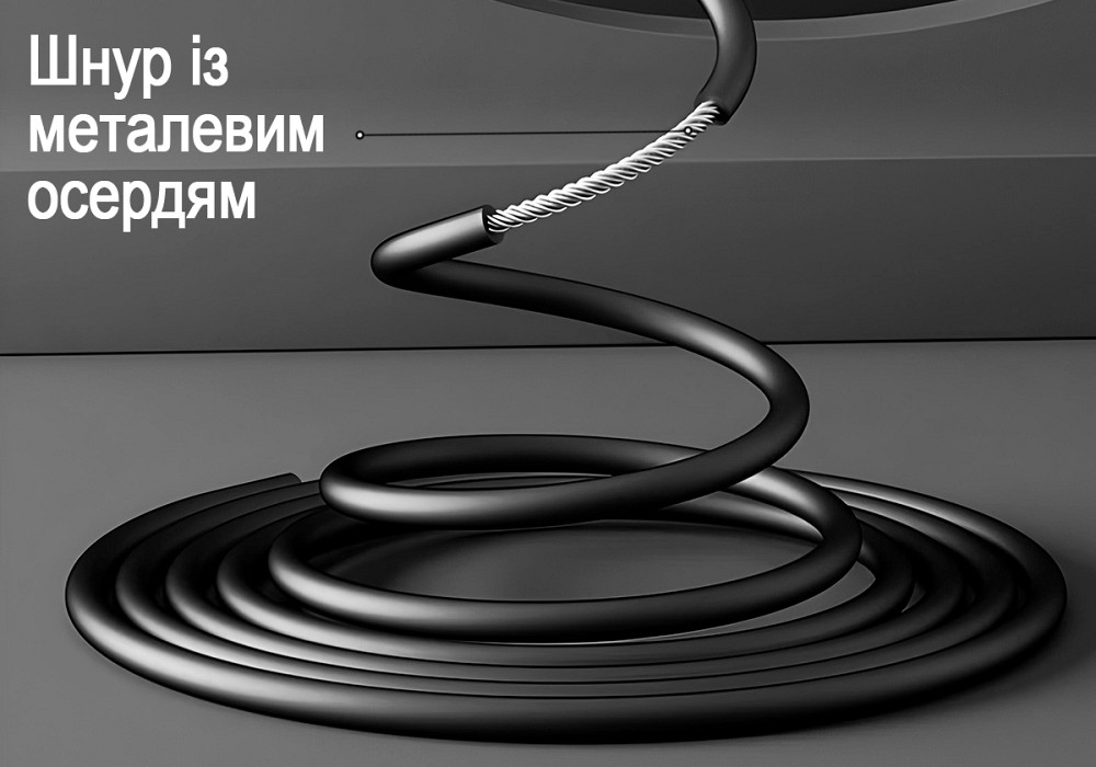 EasyFit Швидкісна скакалка з лічильником EasyFit чорний-сірий Коломия - фото 5