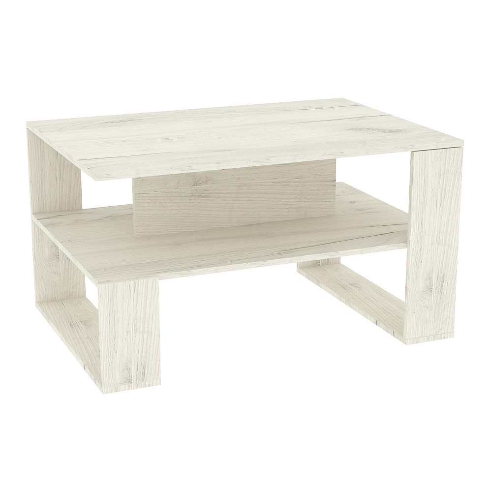 Стол журнальный Квант №5, Дуб Крафт Білий, 1000/700/550 Львов - изображение 1