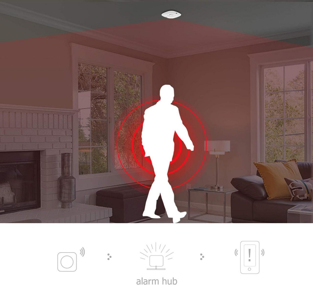 Бездротовий стельовий датчик руху Smanos MD7000, 360°, 868 МГц, живлення від батарейок Київ - фото 4