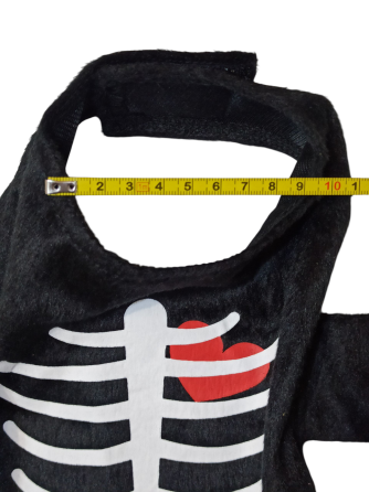 Накидка для собак і котів принт скелет XS розмір Хеллоуїн чорний Київ