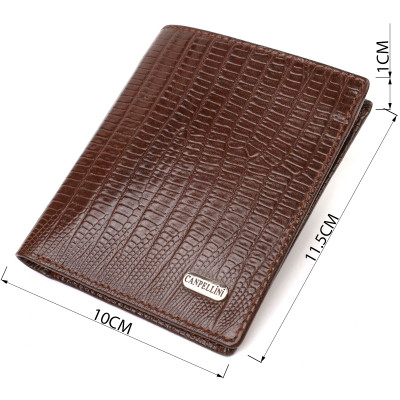 Кошелек Canpellini Из натуральной кожи Коричневый (21927) Винница - изображение 5