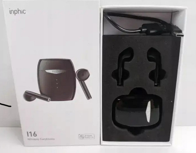 Водонепроникні Bluetooth-навушники TWS Inphic i16 Луцк - изображение 1