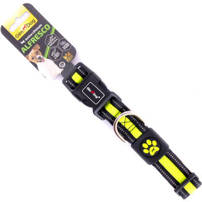 Нашийник для тварин GimDog Alfresco неопрен 35-51 см/25 мм жовтий (8009632059471) Вінниця - фото 1