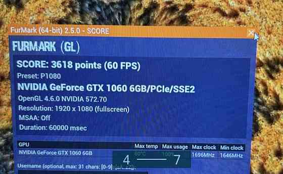 Видеокарта MSI GeForce GTX 1060 6Gb. Киев