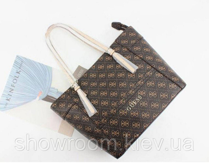 Жіноча сумка Guess (814) brown Київ - фото 2