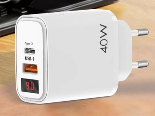 СЗУ Сетевое зарядное устройство PD PKG050 40W QC3.0 LED Днепр - изображение 2