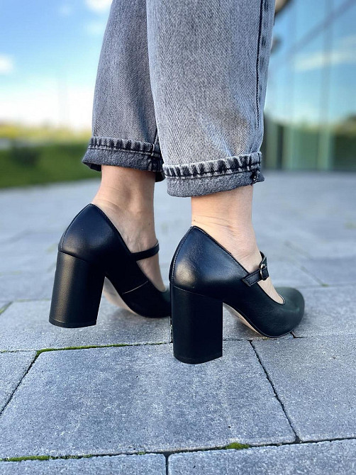 Nivelle Туфлі жіночі NIVELLE чорні натуральна шкіра каблук 8 см (1765/8029-8052) Коломыя - изображение 6