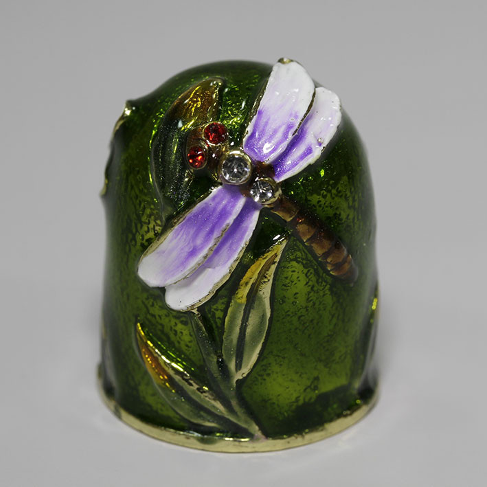 Наперсток металлический со стразами Стрекоза Киев - изображение 1