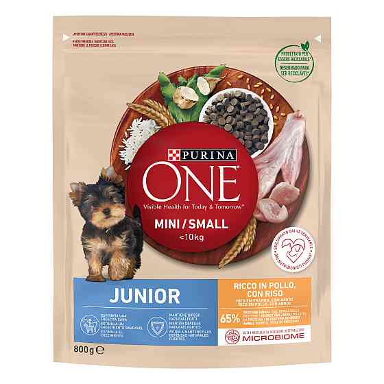 Сухой корм PURINA ONE Mini/Small Junior для щенков мелких пород, с курицей, 800 г Киев