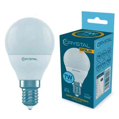 Лампочка CRYSTAL G45 7W PA Е14 4000K (G45-023) Винница