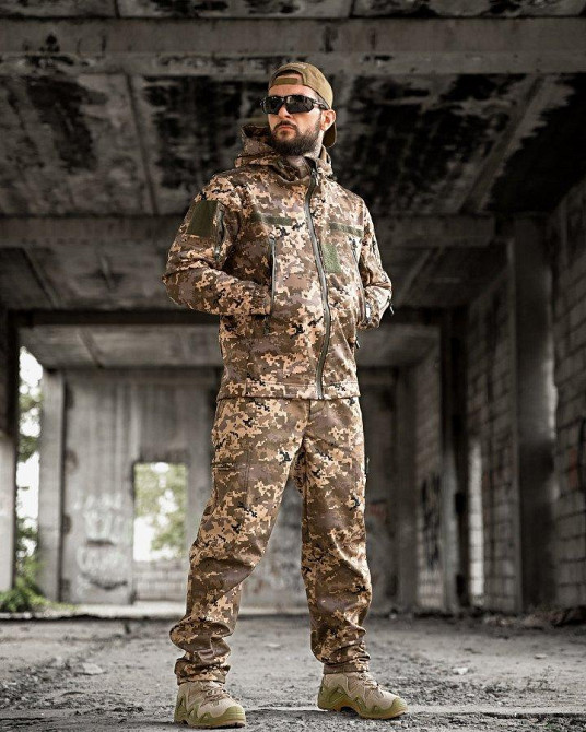 Тактический костюм софтшел  пиксель aura ВТ0478 Одесса - изображение 2