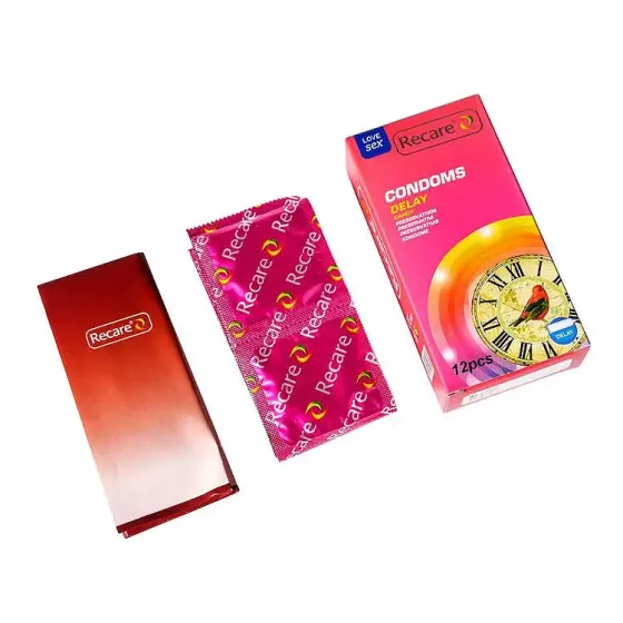 Презервативи Recare Delay Candy Condoms 12 шт, пролонгувальний ефект, цукерковий аромат Львів