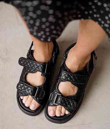 Na hodu Босоніжки жіночі Na hodu 341 чорні (літо, шкіра натуральна) (5119) Коломия