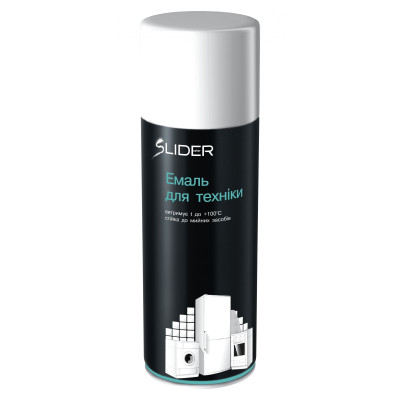 Аэрозольная краска для автомобиля SLIDER для побутової техніки біла, в аер. упаковц 400мл (000009402) Винница - изображение 1