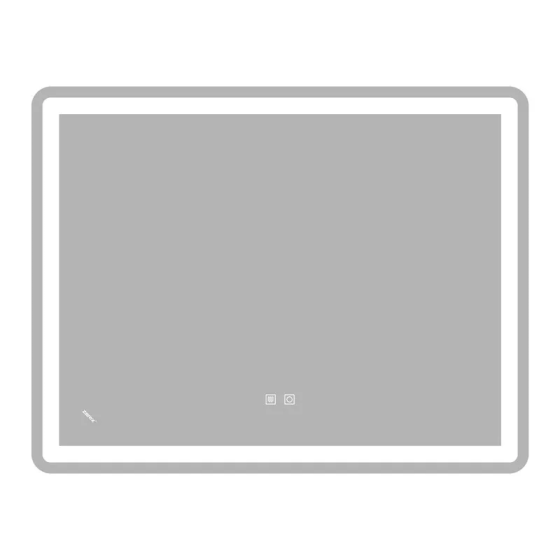 Зеркало Zerix Mirra MR05-90x70-REVERSE с LED Touch, Anti-fog, диммером, регулятором яркости (ZX6059) Киев