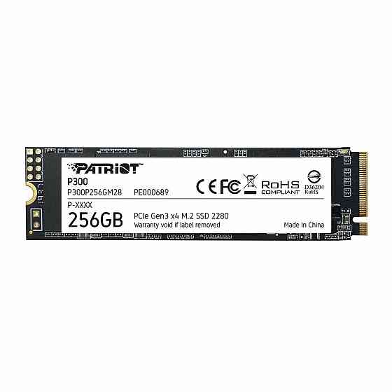 SSD диск накопичувач M.2 Patriot P300 256GB NVMe 2280 PCIe 3.0 3D TLC P300P256GM28 Одеса