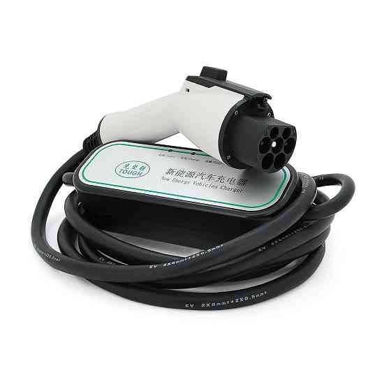 Зарядное устройство электромобиля DC: 220V/32A, длина кабеля 10m, IP67, разъем GB/T, LED-индикация Киев