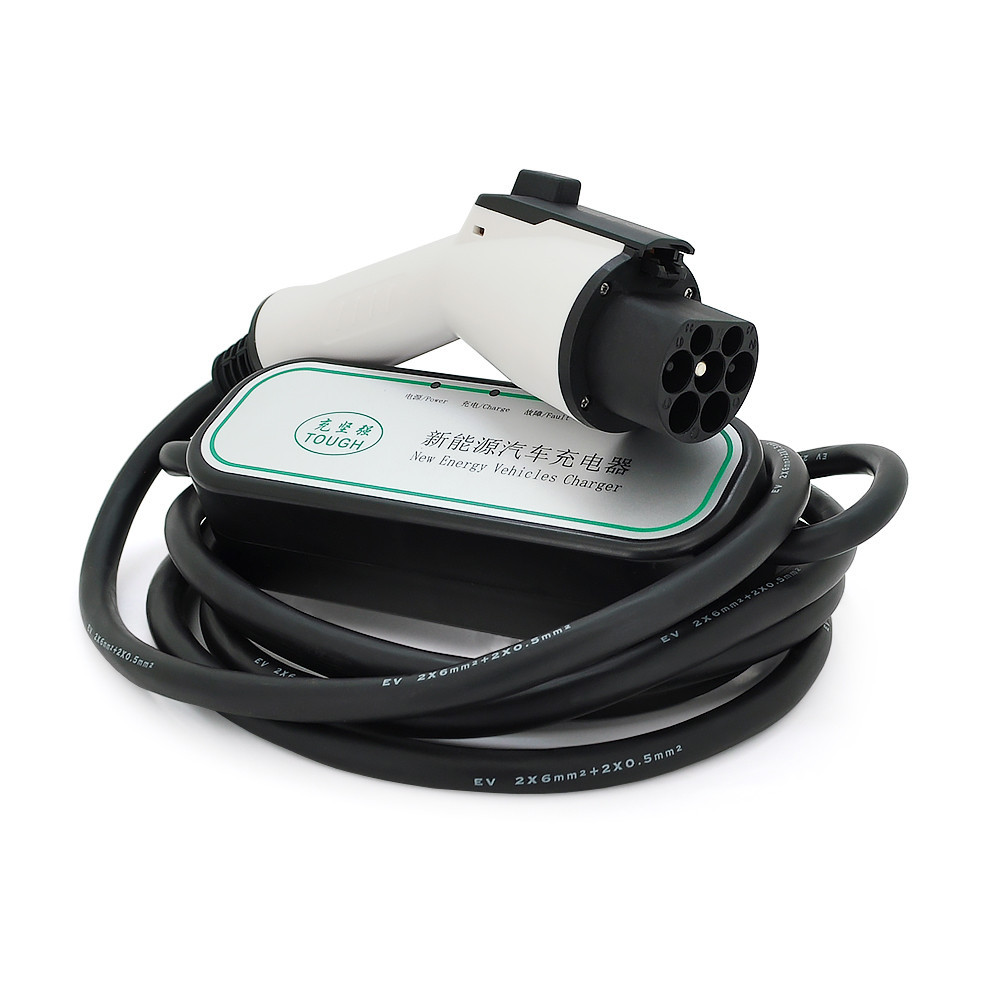 Зарядное устройство электромобиля DC: 220V/32A, длина кабеля 10m, IP67, разъем GB/T, LED-индикация Киев - изображение 1