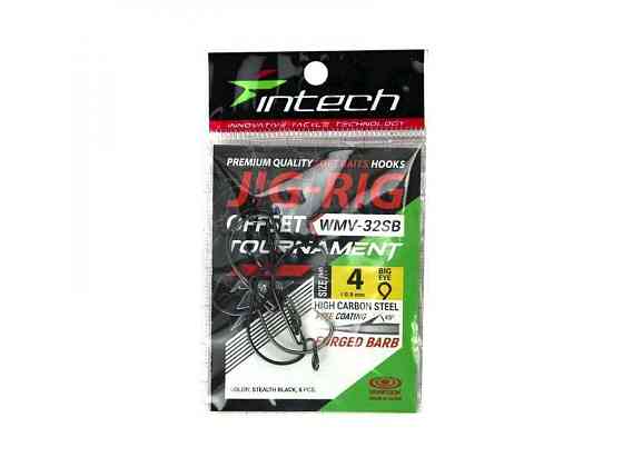 Гачки офсетні Tournament JIG-RIG Offset 4 (6шт/уп) WMV-32SB ТМ INTECH Київ