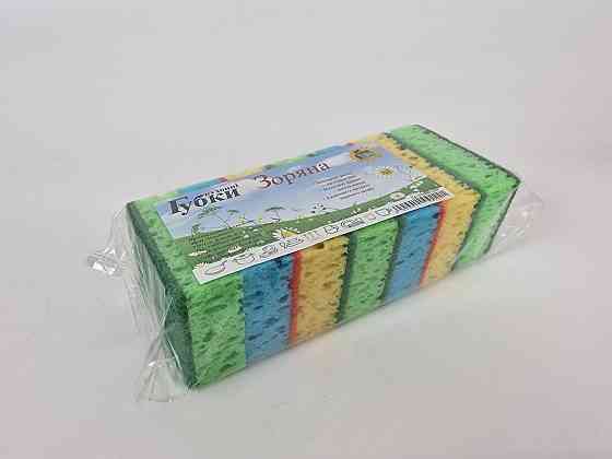 Губка кухонна для посуду 5+2 шт Зоряна (Супер Торба) (1 пачка) Харків