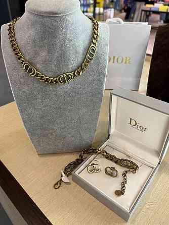 Діор набір кольє, сережки та браслет / Dior Одеса