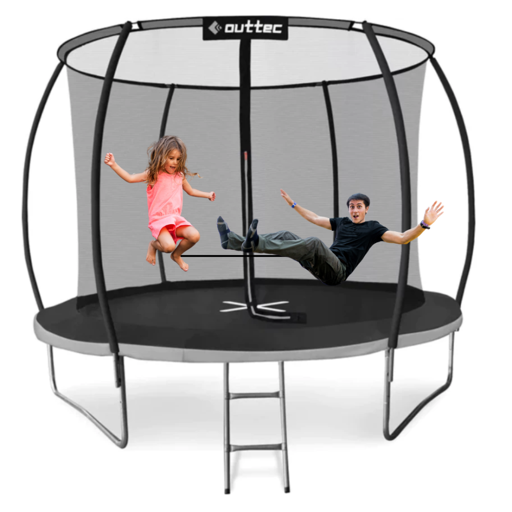 Батут Outtec Premium 10ft (312см) чорно-сірий з внутрішньою сіткою Киев - изображение 6