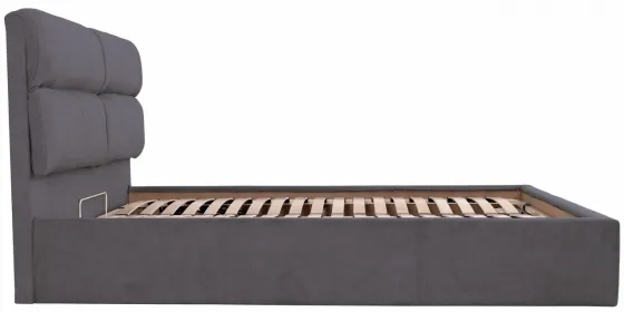 Ліжко Oxford Comfort 140 х 200 см Місті Dark Grey З підйомним механізмом та нішою для білизни Темно-сірий Київ