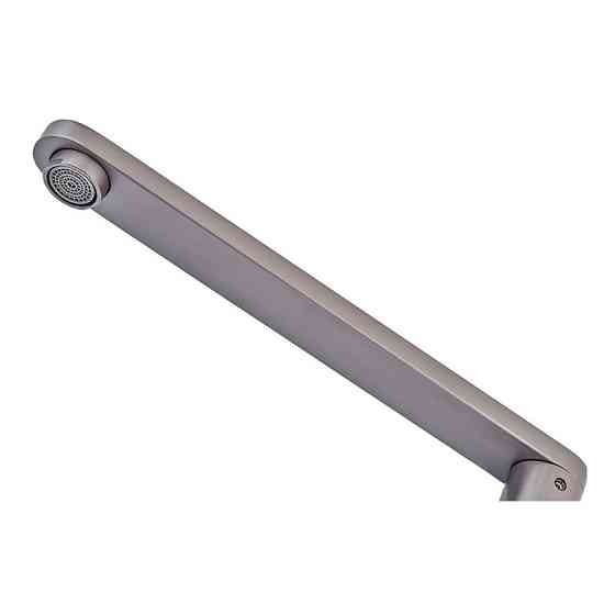 Змішувач для кухні Zerix KFM-011 graphite із нерж. сталі SUS304 (ZX4865) Київ