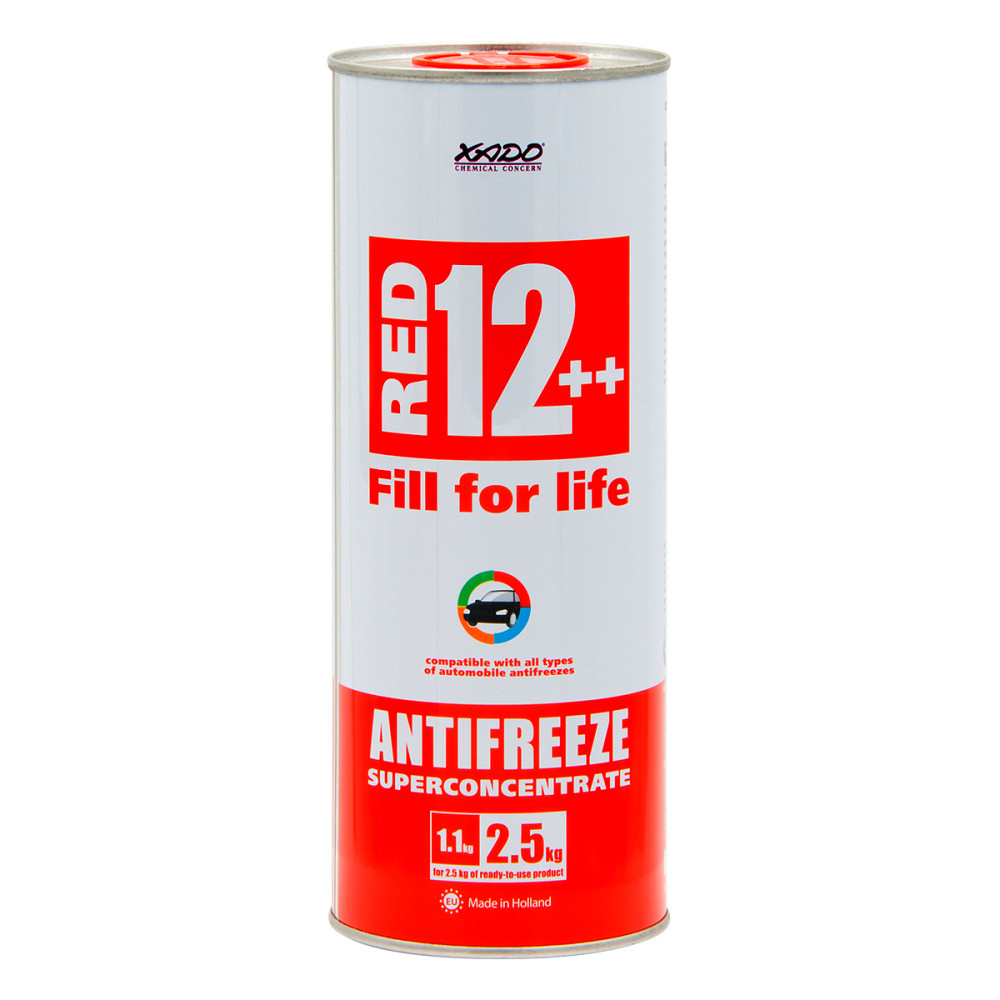 Антифриз Xado Antifreeze Red 12++ червоний концентрат 1,1л Львів - фото 1