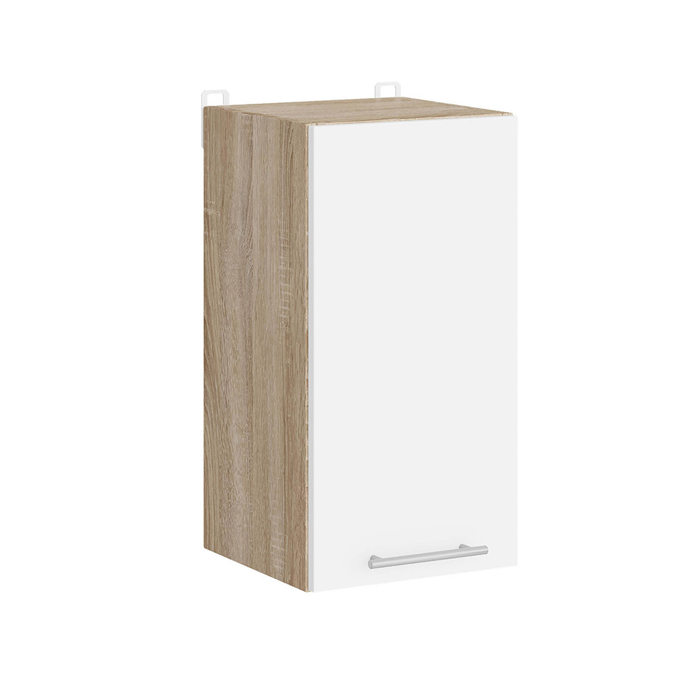 Кухонний модуль верхній Еверест Еко 300 дуб сонома/німфея альба (білий) 30х30х58 см (DTM-071034) Дніпро - фото 1