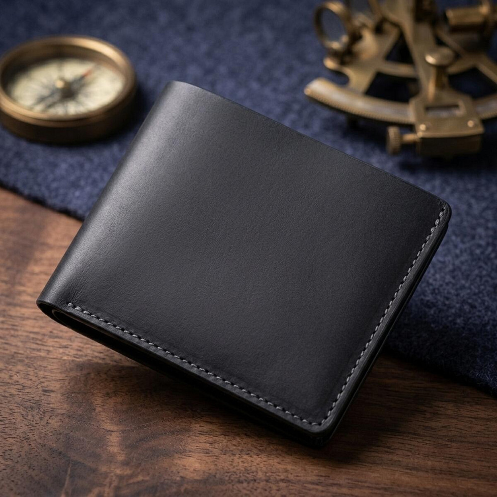 Функциональный кожаный кошелек без застежки Украина GRANDE PELLE 16755 Черный Киев - изображение 14