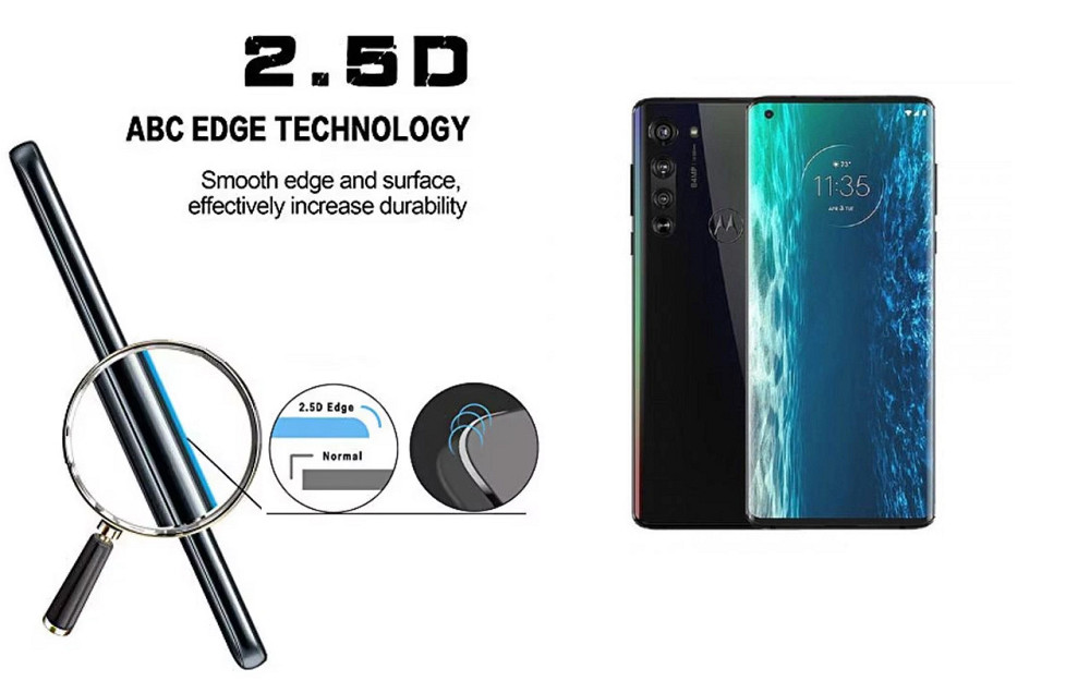 Захисне скло ArmorGlass для Motorola Edge 5G XT2063-3 – стійке до подряпин та ударів Київ - фото 2