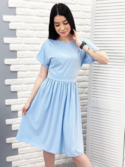 Жіноче плаття міді з короткими рукавами "Валенсія" оптом та по дропшипінгу | Норма Київ - фото 4