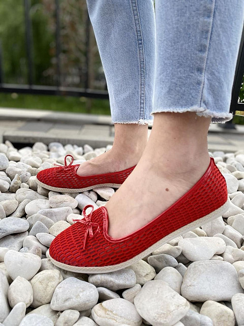 No brend Балетки жіночі ABC-7 червоні (літо, сітка) (1275) 37р.38р.39р.40р. Коломыя - изображение 8