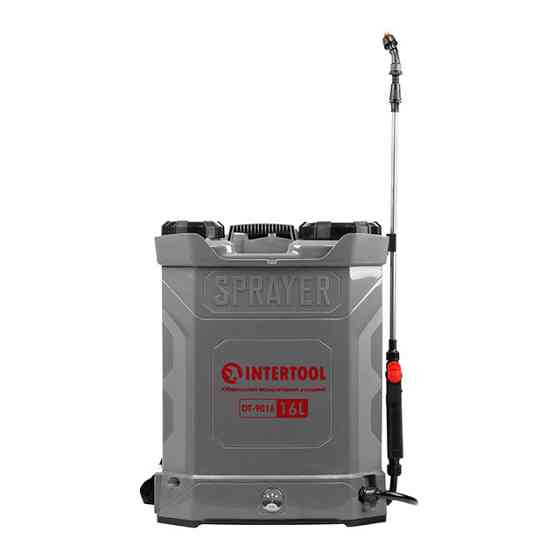 Обприскувач акумуляторний ранцевий 16 л, 3.1 л/хв, батарея 12 В/8 Аг INTERTOOL DT-9016 Киев