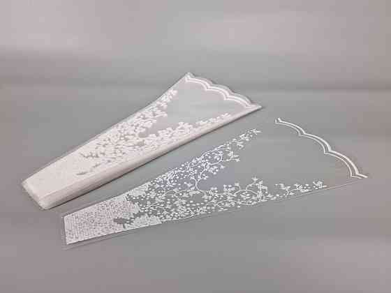 Упаковка конус под цветы h50/ 6низ/24верх узор(100 шт) 157 (1) (100 шт) Харьков