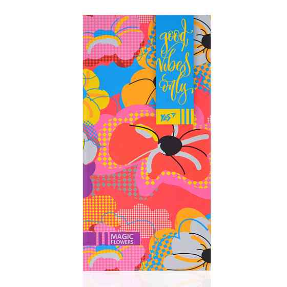 Блокнот "YES" 100*200 64арк лін 151368 інтег., неон+софт-тач лак. "Floral vibes", шт Київ