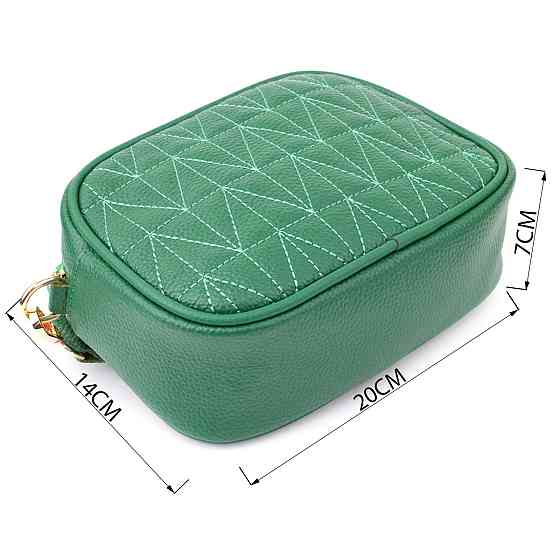 Сумка для женщин из натуральной кожи Vintage 22900 Зеленый Киев