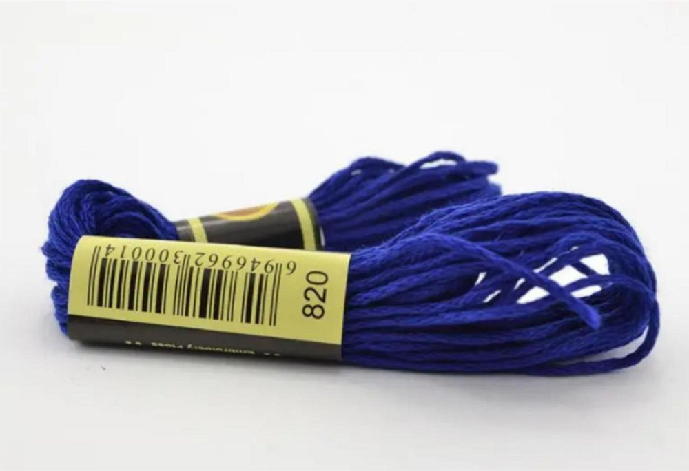 Нитки муліне для вишивки 820 Київ - фото 1