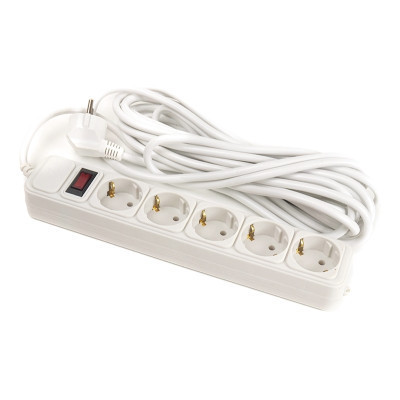 Сетевой фильтр питания PowerPlant 7 м, 5 розеток, 3x1.5мм2, евростандарт (JY-1056/7) (PPSA10M70S5B) Винница - изображение 1