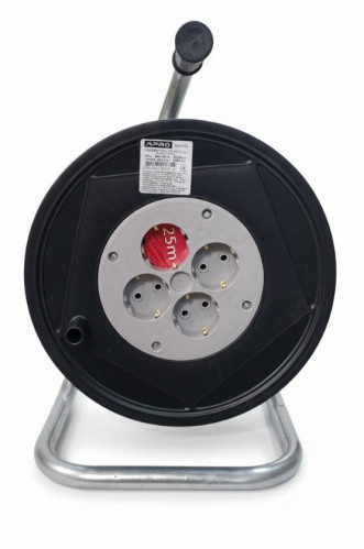 Подовжувач на котушці з заземленням 3х1,0 кв.мм 25м APRO Харків - фото 1