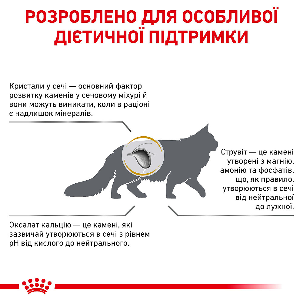 Сухий корм для котів Royal Canin Urinary S/O для підтримки сечовивідної системи 400 г Київ - фото 7