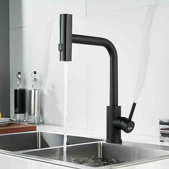 Смеситель для кухни черный (120031942) Киев