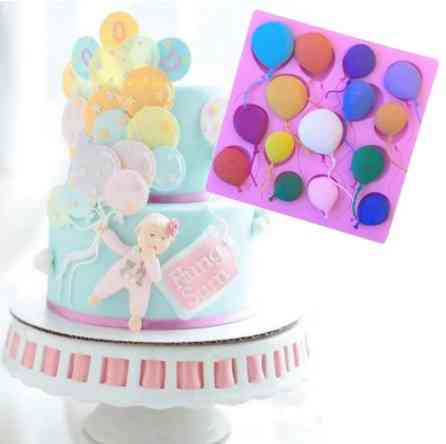 Силіконовий молд Кульки З дефектом 10 на 10 см рожевий Київ