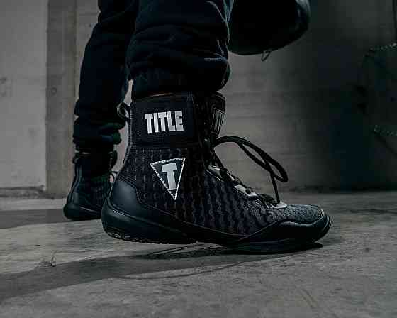 Боксерки (боксерське взуття) TITLE Boxing Predator II Shoes 2.0 Black/Grey 38.5р. Каменское