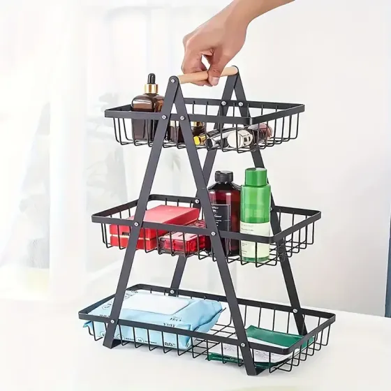 Корзина для фруктов 3 яруса,/ Фруктовница металлическая Коломия