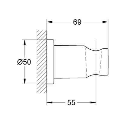 Настінний тримач для ручного душу Grohe Rainshower (22117KF0)   ( 28768 ) Харьков