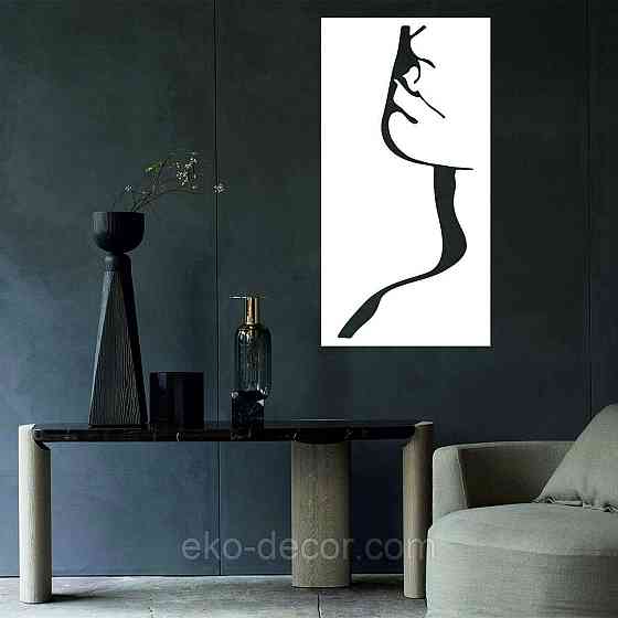 Декоративное настенное Панно «Женский Образ», Декор на стену 90*46 см, Белый Киев