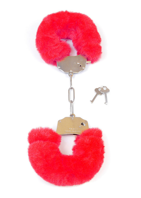 Наручники - Fetish Boss Series Furry Cuffs Red Sex Aura Киев - изображение 3